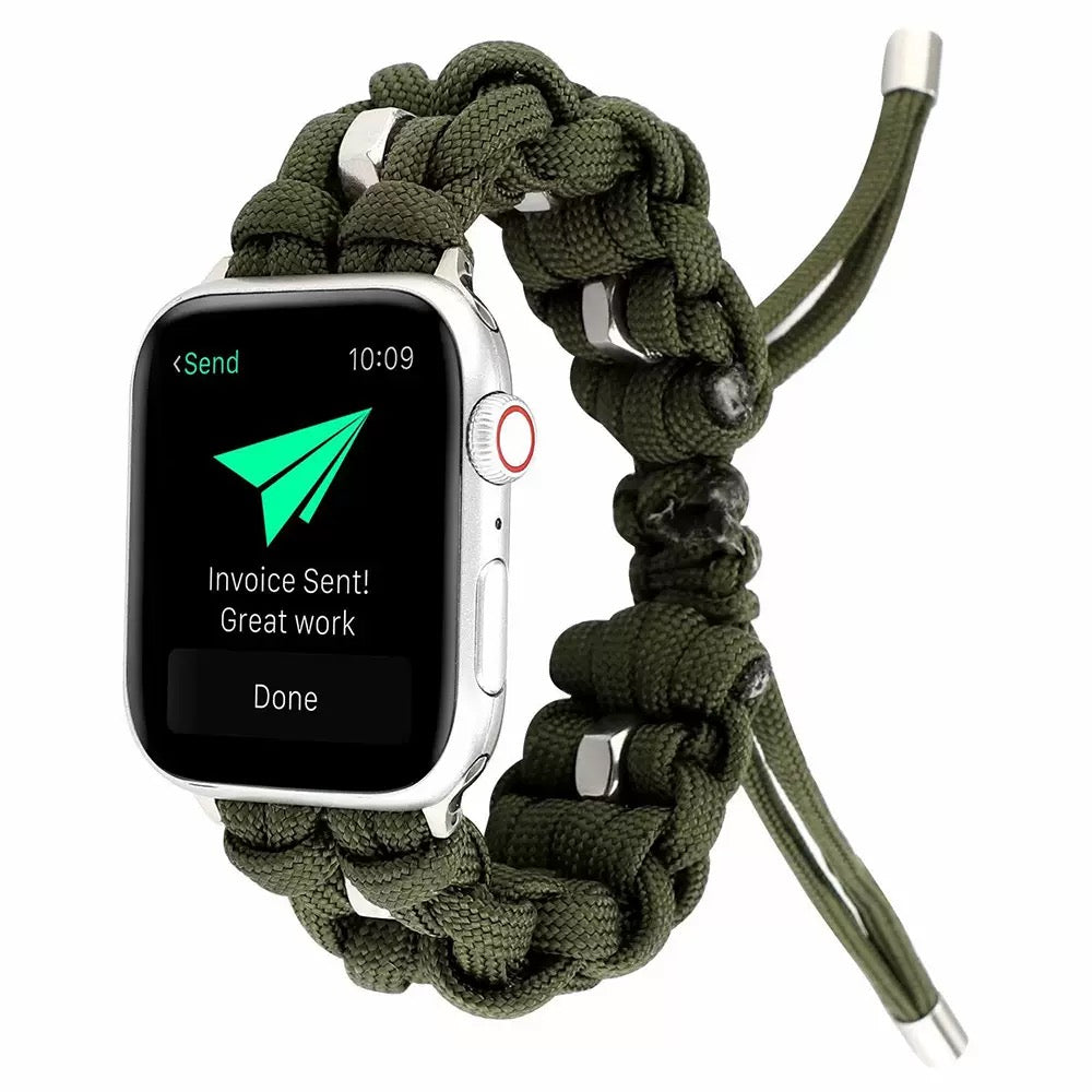 Braided Nylon Fabric Watch Band