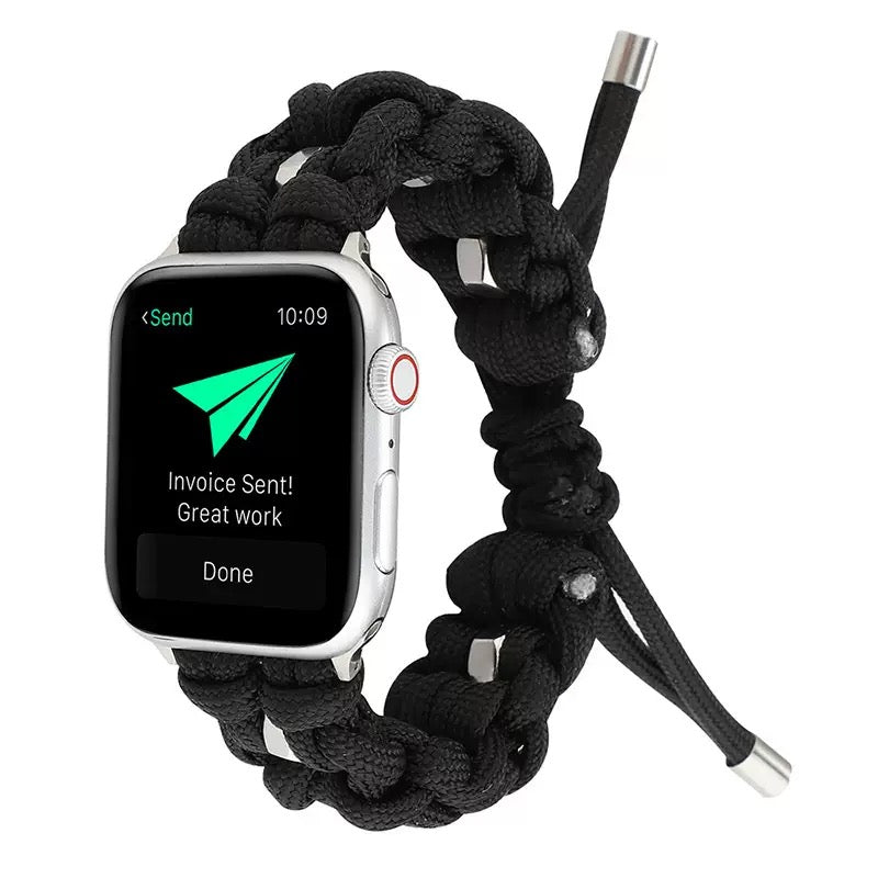 Braided Nylon Fabric Watch Band