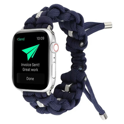 Braided Nylon Fabric Watch Band