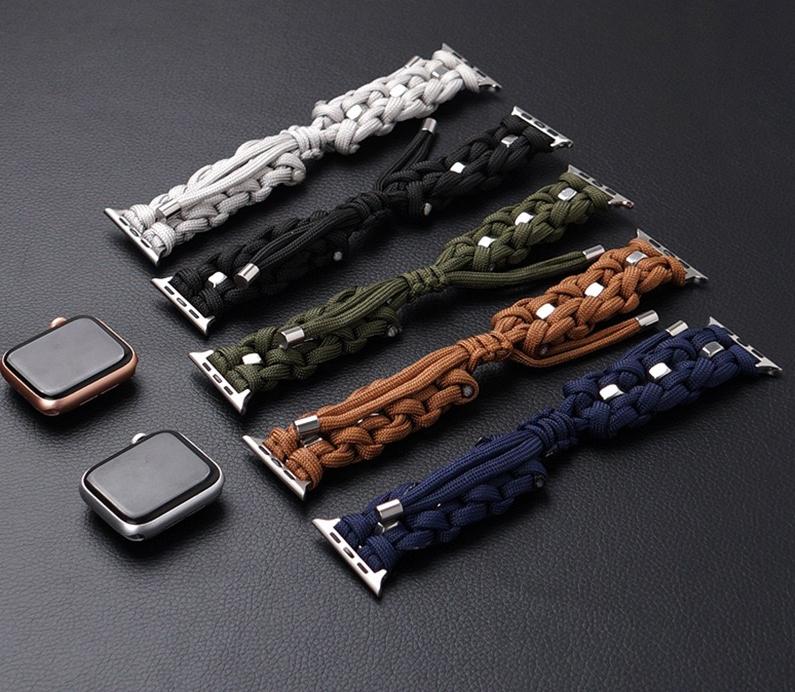 Braided Nylon Fabric Watch Band