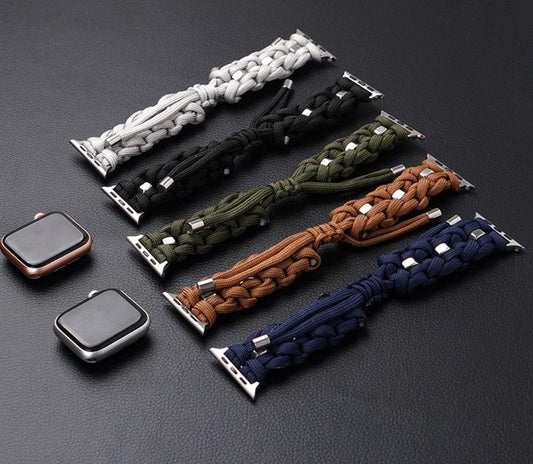 Braided Nylon Fabric Watch Band